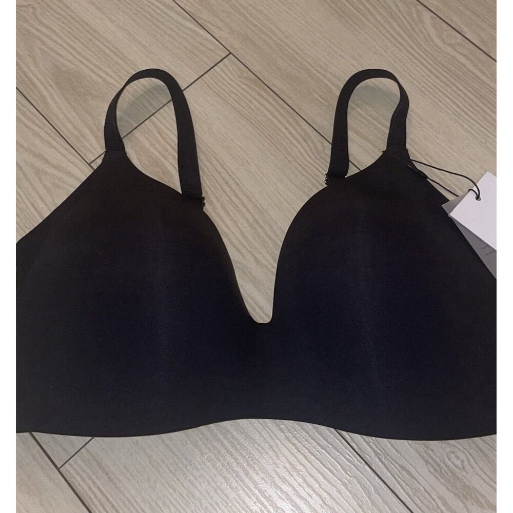 Knix Wing Woman Bra Molded Cups Wire Free Womens Size 7 Black New Nwt - Picture 3 of 6